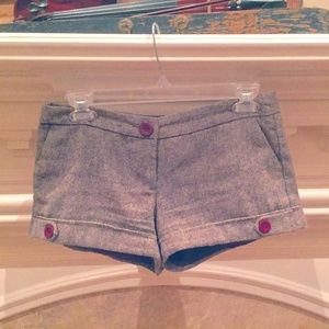 Brown Tweed Shorts - Fully Lined - Cuffed